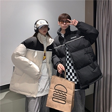 冬季棉衣外套加厚保暖面包服潮牌情侣款港风棉袄AW2316-P78，男装棉衣，星座512-2
