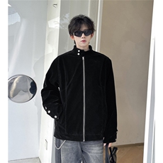 现货TP70W360新款摩登年代复古麂皮绒杨幂同款哈灵顿夹克外套，男装夹克，电商A170