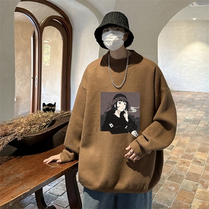 控68半高领毛衣男士大码针织衫男毛线衣男 M18122-P45 加绒款-P65图片