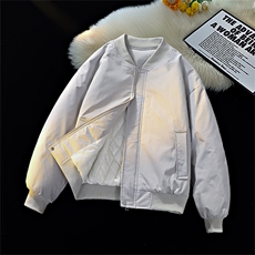 冬季clean纯色棒球服领棉服加厚短款棉衣HZ8815-特P68不议价，男装棉衣，星座610B-1