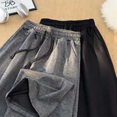 2025新款糯米卫裤垂感阔腿裤直筒运动裤子ins中性现货K8314-P35，男装休闲裤，星座512-3