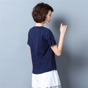 T恤圆领短袖套头宽松时尚印花简约百搭2021年夏季图片