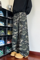 水洗迷彩卫裤hiphop阔腿休闲裤高街直筒运动裤5Q1147-TP35不，男装休闲裤，电商A102