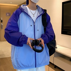 2024新款男女士情侣款防紫外线风衣外套皮肤衣防晒服A409-1，男装防晒衣，电商A409-1