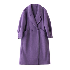 现货手工缝制冬季保暖新款时尚气质通列舒适街头大西装双面呢大衣，女装双面呢大衣，丽美静依