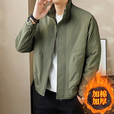 加棉加厚店主风夹克外套男休闲时尚立领男士上衣NM3076-P85，男装夹克，星座310B-3