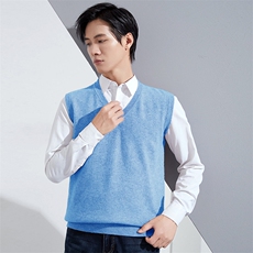 2024新款春秋新款时尚经典百搭打底衫羊毛衫无袖马甲，男装背心/马甲，牧绒家园高端店