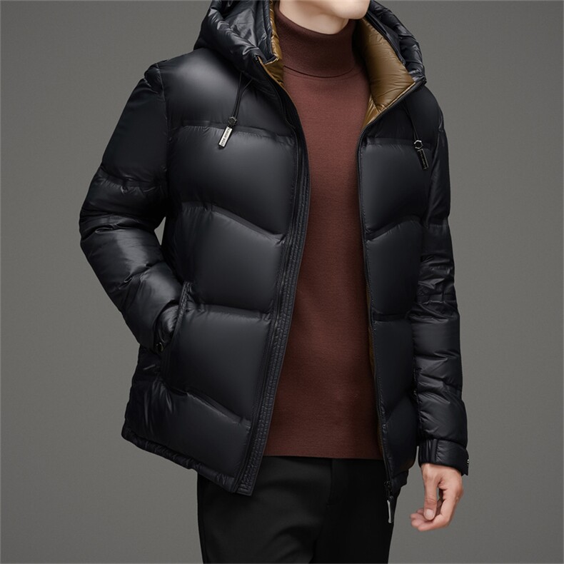 2025新款新标90绒中青年加厚羽绒服外套男士冬款时尚羽绒服夹克,男装夹克,钱塘723