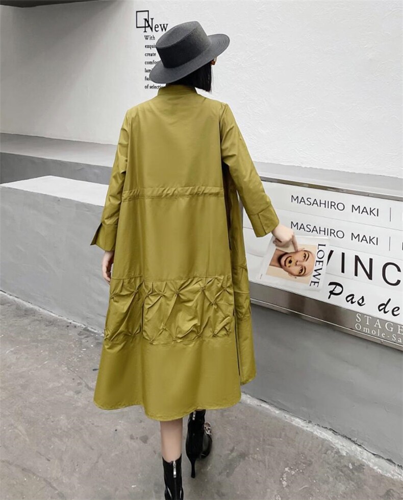 【现货】秋季新款风衣，面料采用工艺设计，女装风衣，得瑟空间