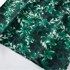 2025夏季新款时尚复古气质植物印花短袖花衬衫休闲宽松情侣花衬衣，男装衬衫，星座506B