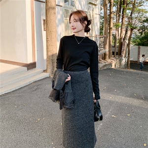 2026年春季新款高级感毛呢时尚套头马甲三件套装女气质套裙图片