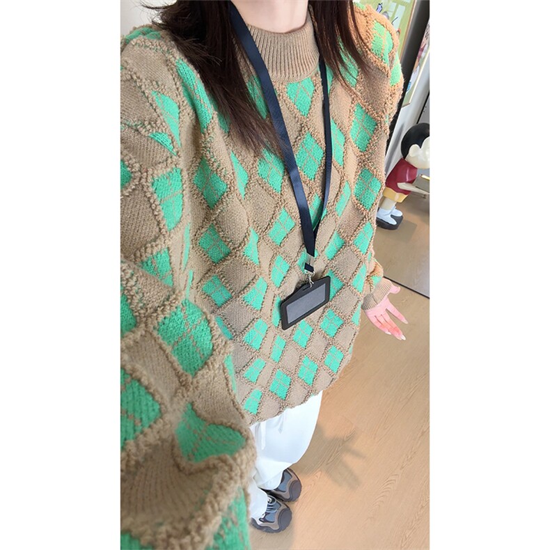 秋季新款套头毛衣男宽松休闲百搭高级感长袖针织衫ZB7149-特价P58,男装针织衫/毛衣,电商A007