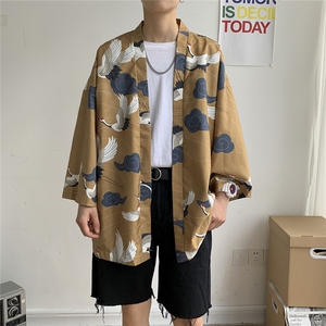 夏季大码风港风外套防晒服开衫薄款道袍披风汉服潮 F12/P40图片