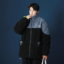 秋冬新款羊羔毛绒外套男韩版潮牌棉服宽松百搭夹克棉衣MY208-P80，男装夹克，星座1008-2