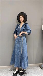 夏季牛仔连衣裙图片