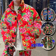 MY203保暖防寒面包服棉衣外套新中式表演出团队服男女大码棉袄潮，男装棉衣，星座115A(原星座507）
