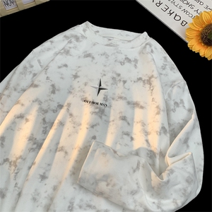 260克重磅扎染德绒圆领打底衫【有货】C403A-DR25224RL-P25图片