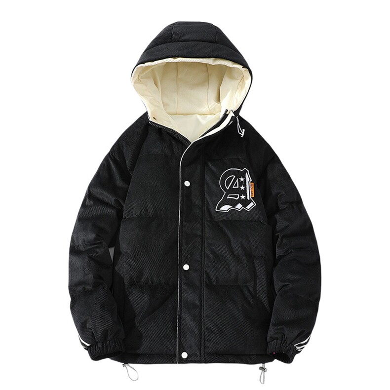 冬季学生加绒加厚连帽棉衣时尚潮牌棉服外套男士8139-P145控价188,男装棉衣,电商A441-1