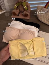 夏季吊带背心运动裹胸固定杯文胸美背防走光抹胸女，女装背心吊带，梦白服饰厂