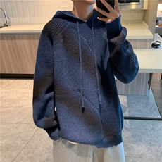 毛衣男冬季韩系慵懒风复古加厚外套秋冬高级感潮牌针织衫，男装针织衫/毛衣，星座716-2