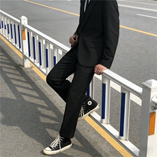 2026春季西裤男直筒宽松休闲九分裤西装裤高级垂坠感裤子YZ20-P35，男装西服套装，星座509