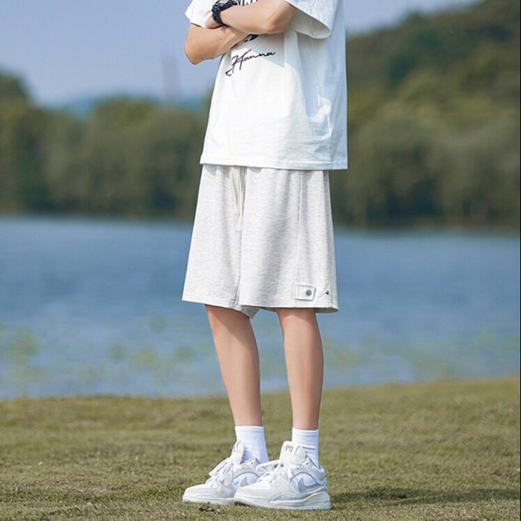 运动短裤男士夏季宽松休闲五分卫裤子2025新款青少年薄款外穿中裤,男装休闲裤,星座506A