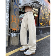 抖音品质春季新款美式弯刀版型宽松卫裤B315-K25692-特p40控78，男装休闲裤，电商B315