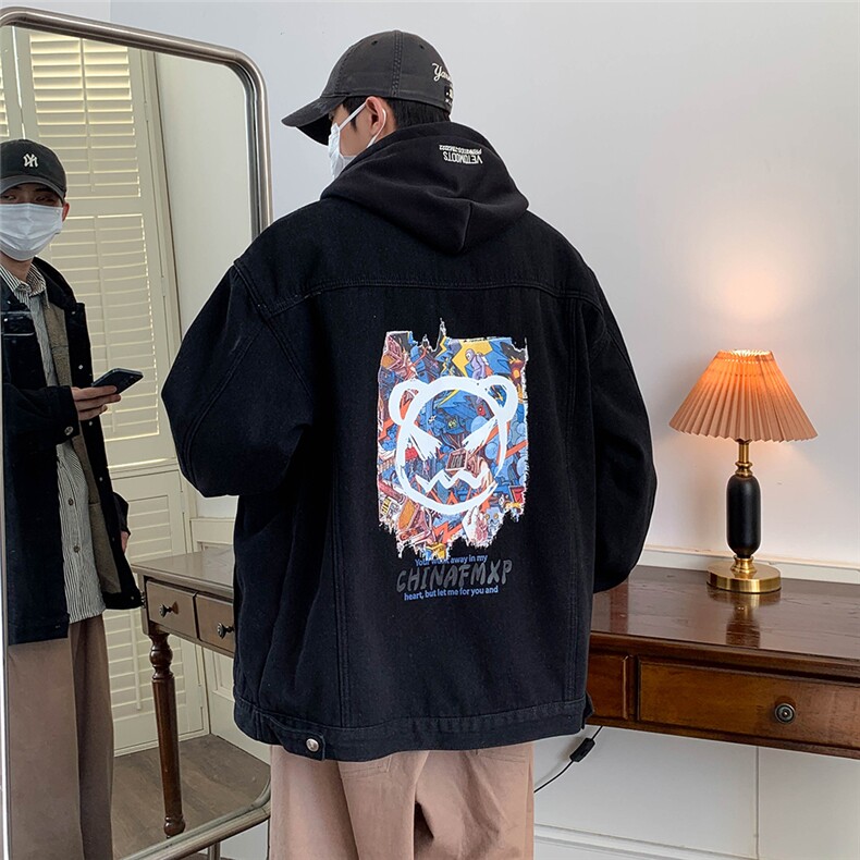 现货男士加绒牛仔外套连帽（可拆卸）加绒棉衣MY2249-P110控158,男装工装外套,星座1103-3