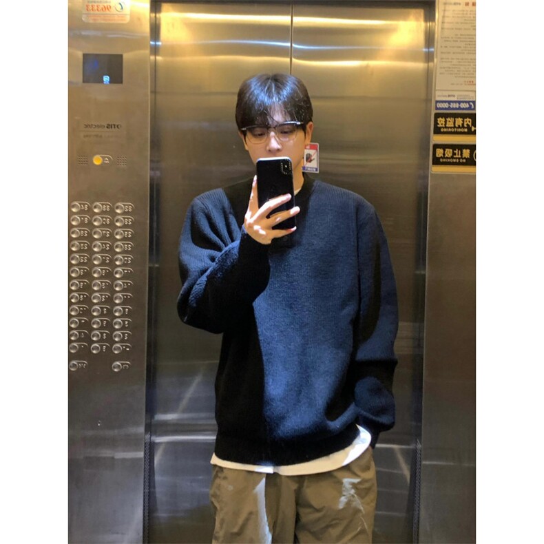 【有货】PLMY1LL-特P58亨利领毛衣男秋冬美式复古针织衫,男装针织衫/毛衣,星座1007（原301D）