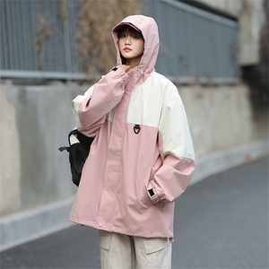 Cityboy情侣 时尚连帽冲锋衣外套夹克 团体班服图片