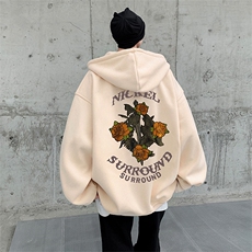 直播品质360克重磅美式印花加厚宽松连帽卫衣开衫外套KS108-特P45，男装卫衣，电商A486