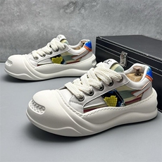 X4985-p295新款真皮大头鞋百搭丑萌板鞋透气时尚休闲鞋男，男鞋休闲鞋，星座1407-3