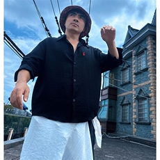 TS1慵懒风学院男士休闲长袖棉麻衬衫风透气凉爽高质量舒适潮，男装衬衫，星座115A-2