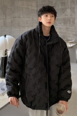 1定制面料棉衣大码M-5XL港风情侣半高领棉服外套男8707P125控168，男装棉衣，星座226-2