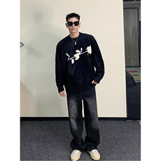 G110-P572025秋冬季新款潮流帅气毛衣男青少年针织高品质，男装针织衫/毛衣，电商B323A