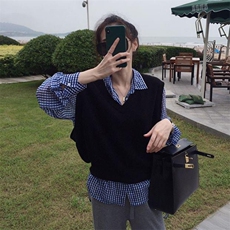时尚百搭V领羊毛马甲女秋季新款显瘦气质外套，女装马甲，美雪羊绒