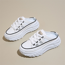 2024小白鞋子女夏季新款韩版ins学生休闲女鞋镂空百搭拖鞋女，女鞋拖鞋，星座1407-3