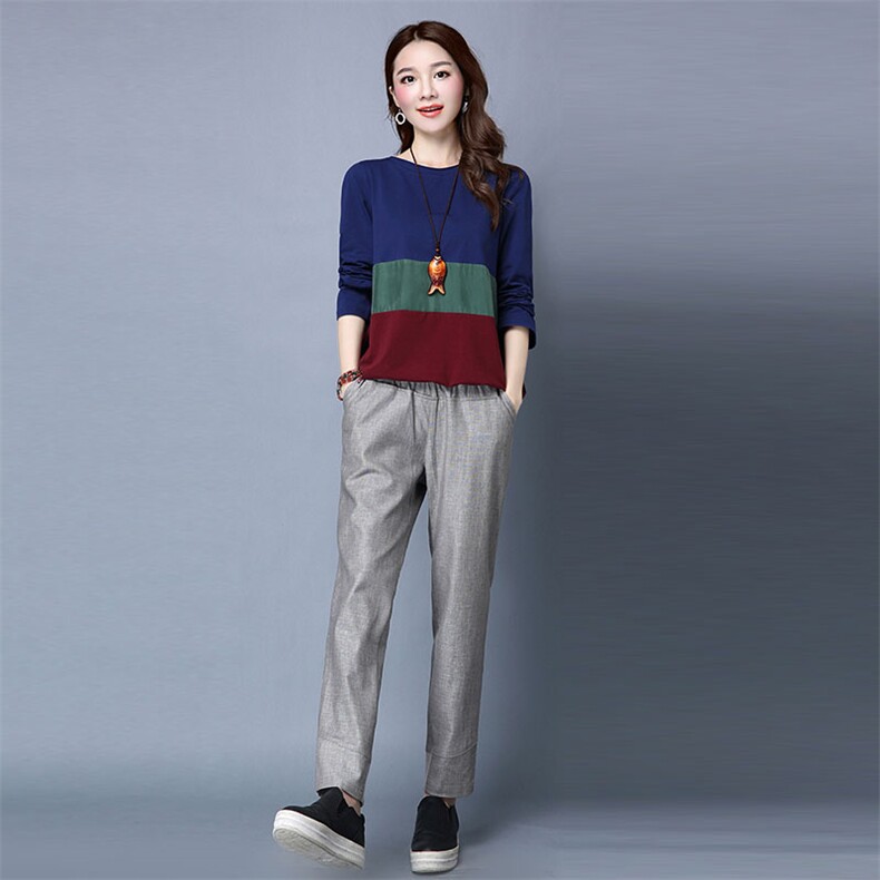 套装/套裙2021年春季时尚唯美潮流简约修身显瘦气质长裤口袋，女装套装/套裙，丽影随形