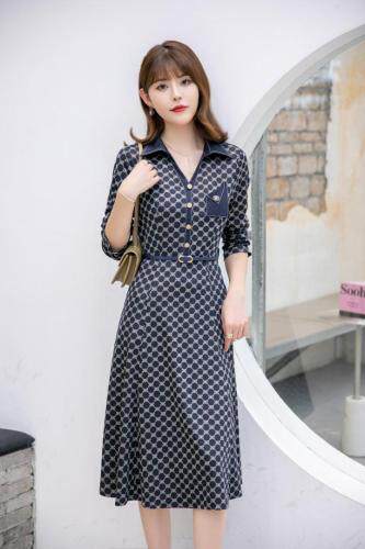 2021秋季新款牛仔连衣裙，女装连衣裙，衣佳佰分