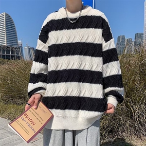 毛衣男港味2023秋季复古日系针织衫MY181P38图片