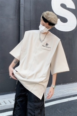 男装印花抗皱短袖t恤潮牌假两件上衣男生体恤XZ514-2-202448-P58，男装T恤，星座514-2(原B239)