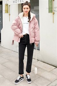 短款棉衣气质百搭优雅百搭2020年冬季潮流拉链图片