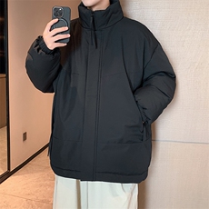 现货美式高街休闲夹克冬季立领纯色三防户外工装加厚棉服外套，男装夹克，电商A486