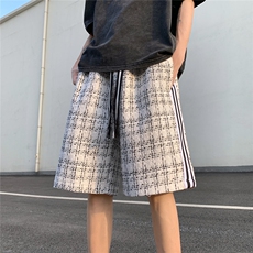 2025港风小香风短裤男士大码M-5XL中裤男潮流五分裤DK8797P40控59，男装牛仔裤，星座227-7