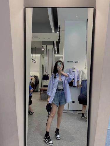 早秋新款条纹衬衫，女装衬衫，朵拉可可