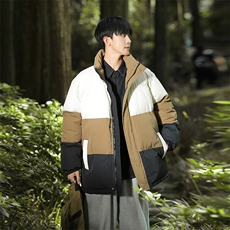 户外2026新品冬季宽松情侣装撞色棉衣棉服冬装加厚外套D007-P90，男装棉衣，星座717