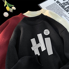 高质量！秋冬季半高领毛衣男士加绒加厚线衣男针织衫男DMY427-P45，男装针织衫/毛衣，电商B371