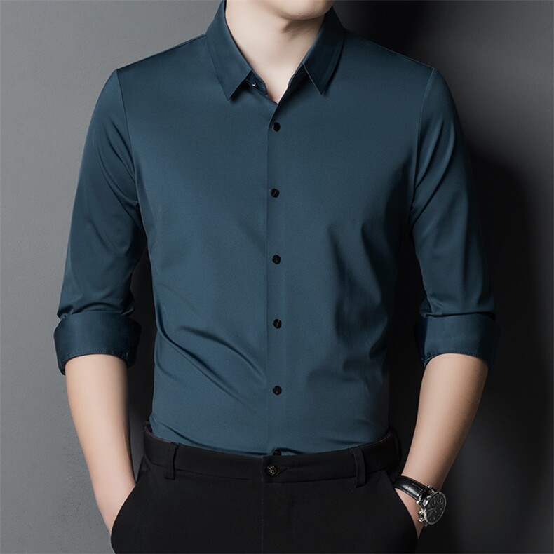 FR9927高品锦氨男士无痕衬衫商务精品主推大货长期款稳定,男装衬衫,钱塘207-3