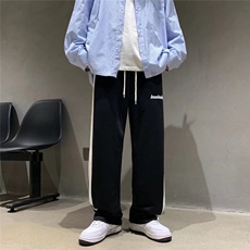 休闲长裤男美式高街情侣裤子ins潮流宽松阔腿裤K1949P30，男装休闲裤，星座1116-2