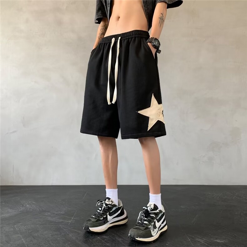 五分裤宽松型休闲裤原宿潮慵懒男夏季DH931P28,男装休闲裤,星座1116-2